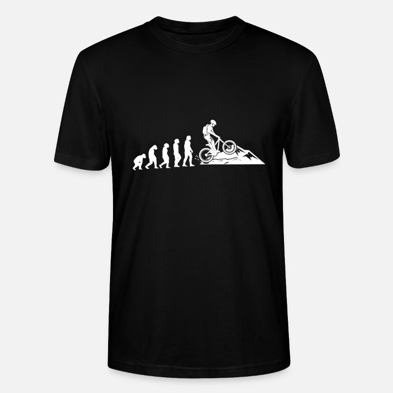 MTB Evolution mountain bike - Stanley/Stella CRAFTER Unisex Organic T-Shirt - black