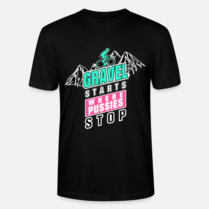 Chatte de gravier - T-shirt bio CRAFTER Stanley Stella Unisexe - noir