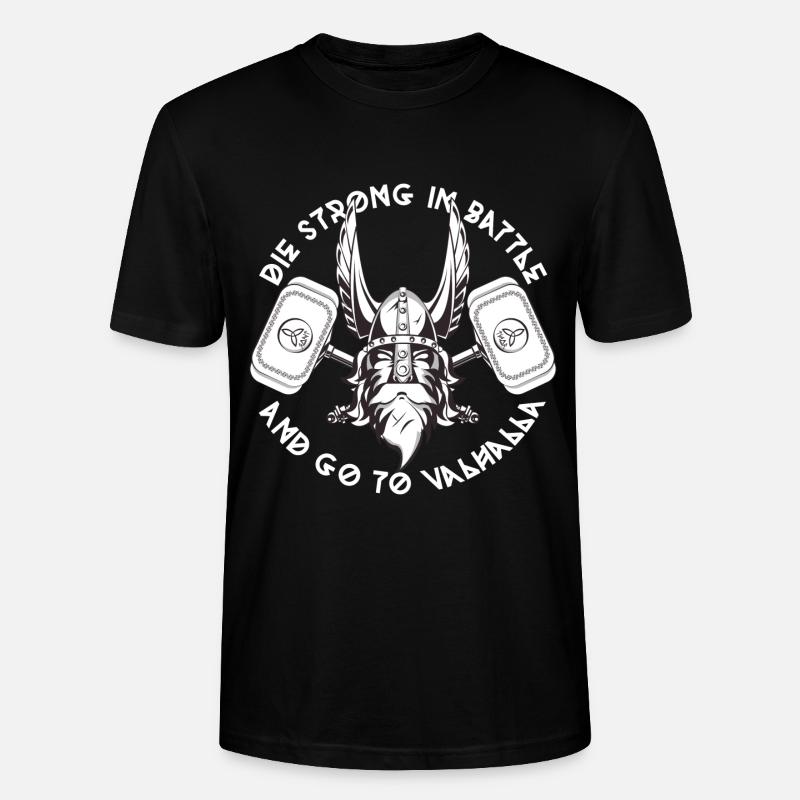 Vikings Thor Walhalla - Stanley/Stella CRAFTER Unisex Organic T-Shirt - black