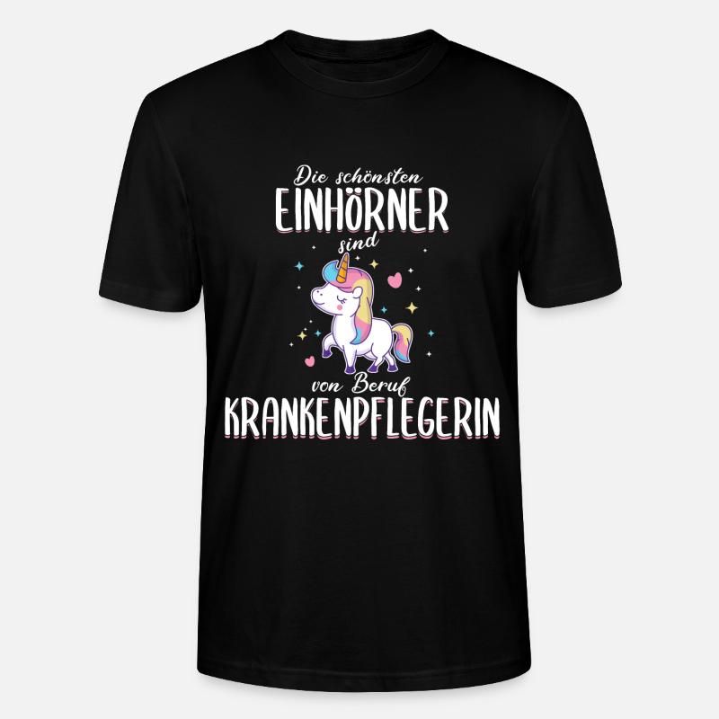Infirmière infirmière disant - T-shirt bio CRAFTER Stanley Stella Unisexe - noir