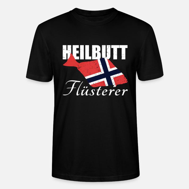 Heilbutt Flüsterer - Stanley/Stella Unisex Bio-T-Shirt CRAFTER - Schwarz