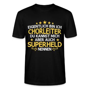 Chor Chorleiter Dirigent Chorleitung Spruch - Stanley/Stella Unisex Bio-T-Shirt CRAFTER - Schwarz - Vorne - Alina (178cm) & Michal (187cm)