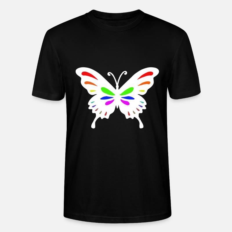 papillon papillon - T-shirt bio CRAFTER Stanley Stella Unisexe - noir