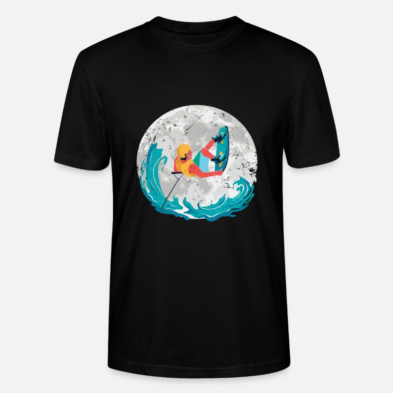 Wakeboard Wakeboard Wakeboarder cadeau - T-shirt bio CRAFTER Stanley Stella Unisexe - noir
