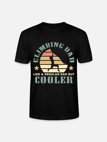 Climbing Dad Professional Climber - Stanley/Stella CRAFTER Unisex Organic T-Shirt - black