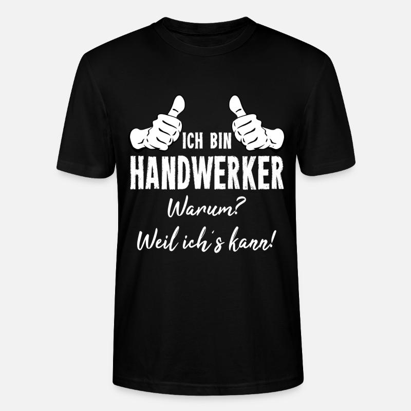 Berufe - Stanley/Stella Unisex Bio-T-Shirt CRAFTER - Schwarz