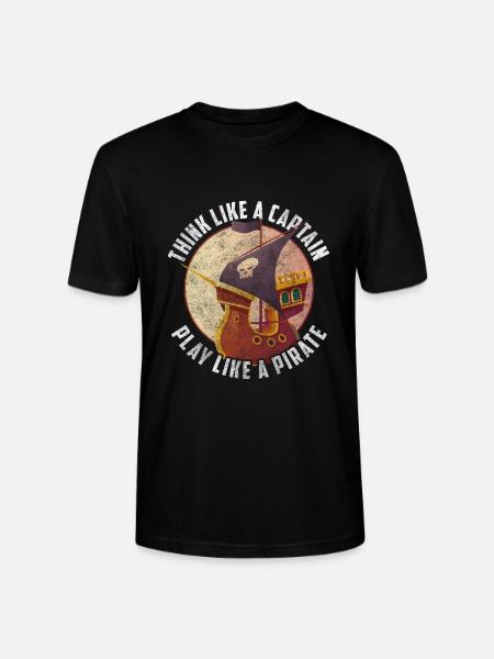 Piratenschiff Schatzsuche Augenklappe Schiff - Stanley/Stella Unisex Bio-T-Shirt CRAFTER - Schwarz