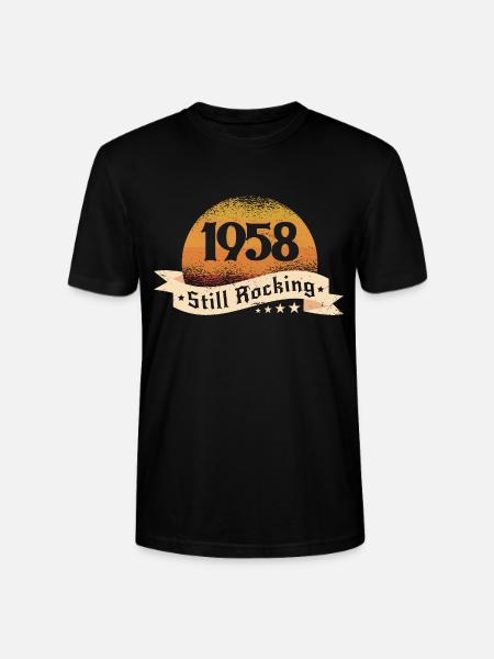 1958 - Stanley/Stella CRAFTER Unisex Organic T-Shirt - black