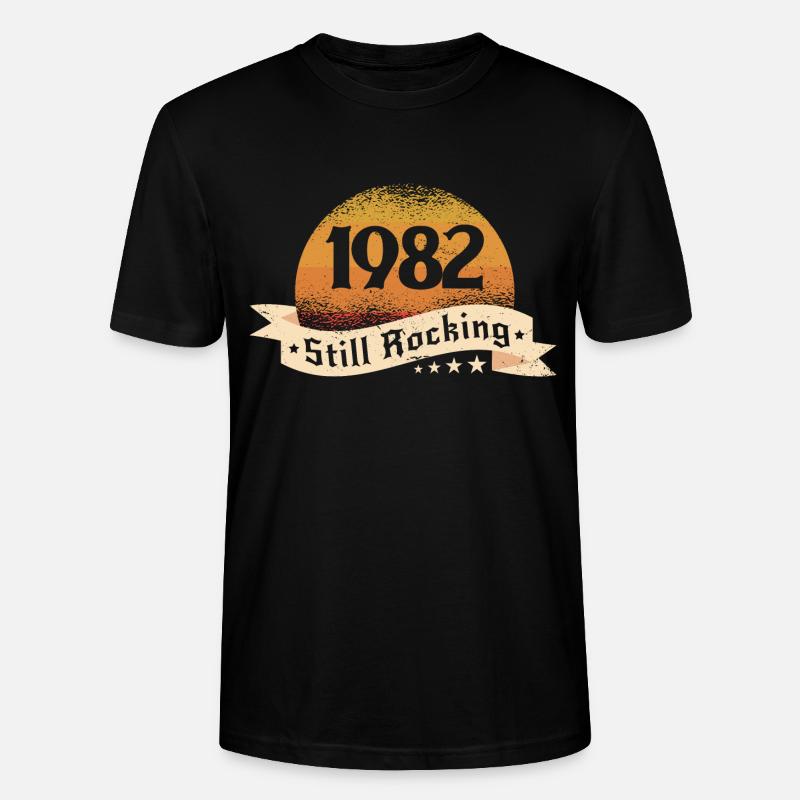 1982 - Stanley/Stella Unisex Bio-T-Shirt CRAFTER - Schwarz