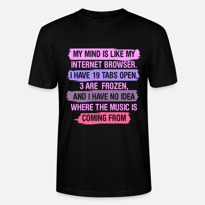Browser Mind - Stanley/Stella Unisex Bio-T-Shirt CRAFTER - Schwarz