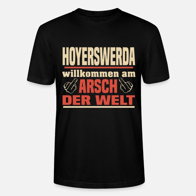 Arsch der Welt Hoyerswerda - Stanley/Stella Unisex Bio-T-Shirt CRAFTER - Schwarz