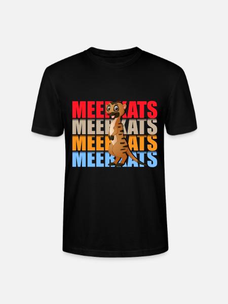 Erdmännchen Niedlich Insektenfresser Fels - Stanley/Stella Unisex Bio-T-Shirt CRAFTER - Schwarz