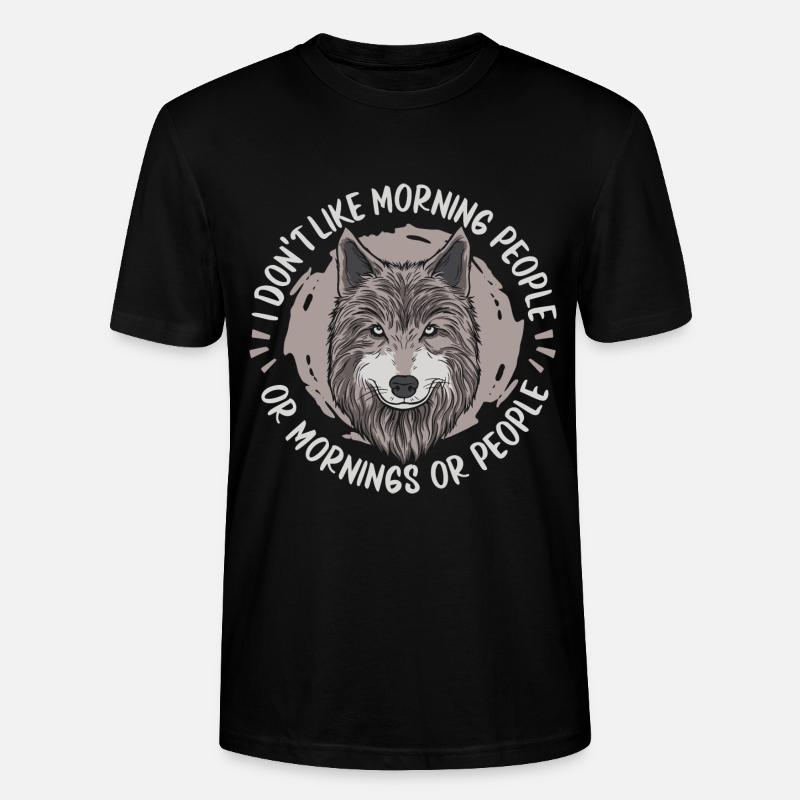 Wolf - Stanley/Stella Unisex Bio-T-Shirt CRAFTER - Schwarz