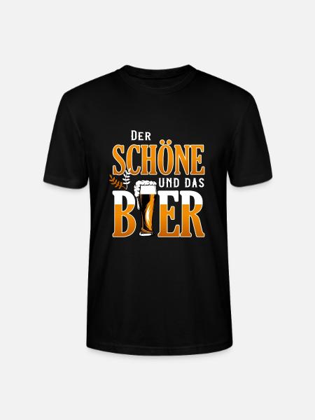 Der Schöne und das Bier - Stanley/Stella Unisex Bio-T-Shirt CRAFTER - Schwarz