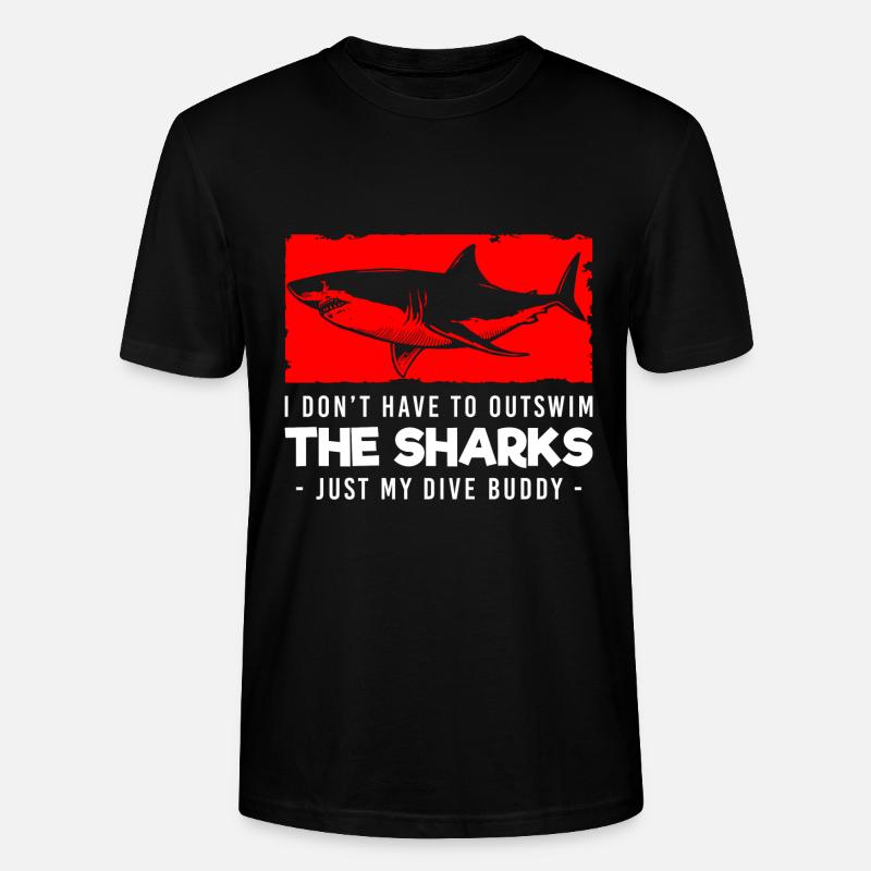 Requin Voile Tigre Requin - T-shirt bio CRAFTER Stanley Stella Unisexe - noir