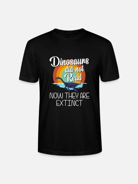 T-Rex Stegosaurus Saurier - Stanley/Stella Unisex Bio-T-Shirt CRAFTER - Schwarz