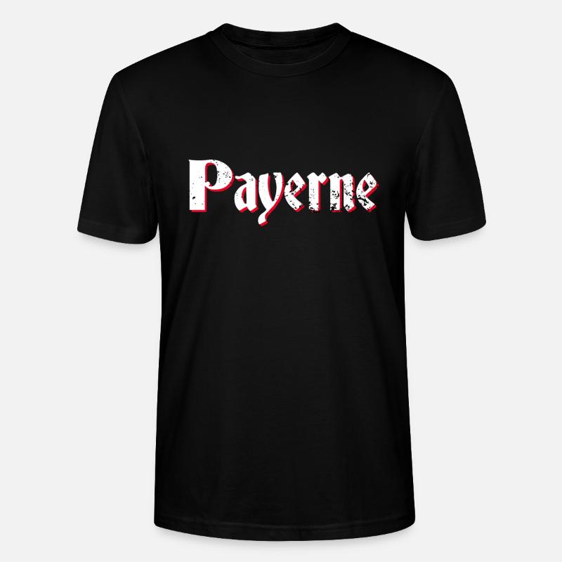 Payerne - T-shirt bio CRAFTER Stanley Stella Unisexe - noir