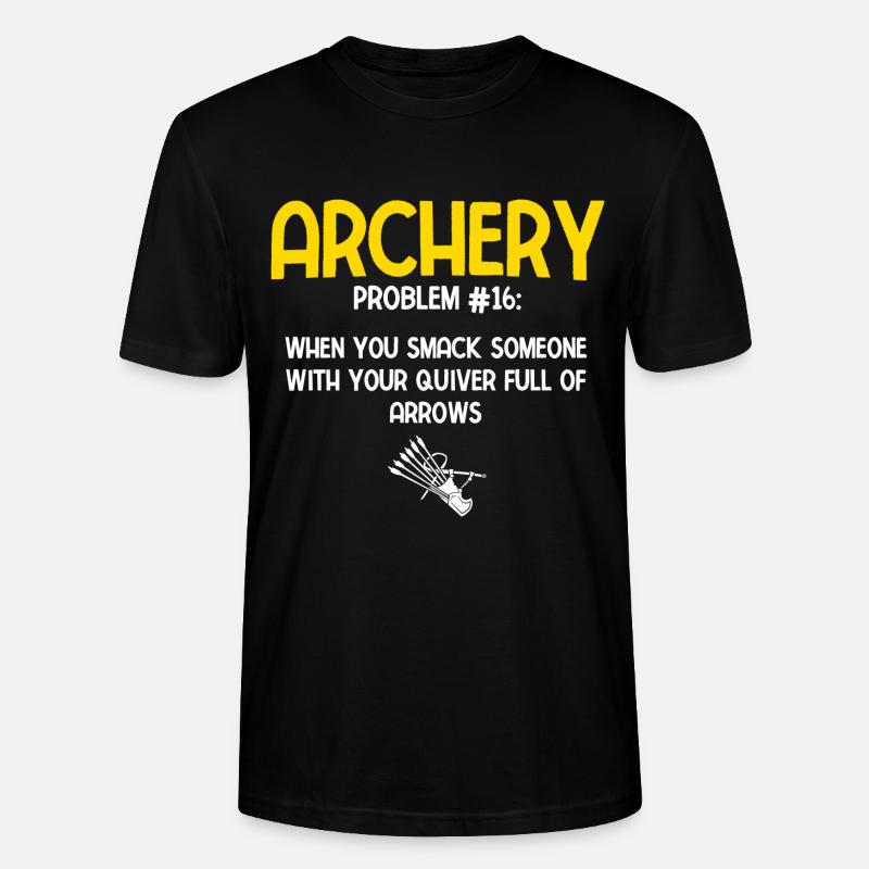 Bogenschießen Archery - Stanley/Stella Unisex Bio-T-Shirt CRAFTER - Schwarz