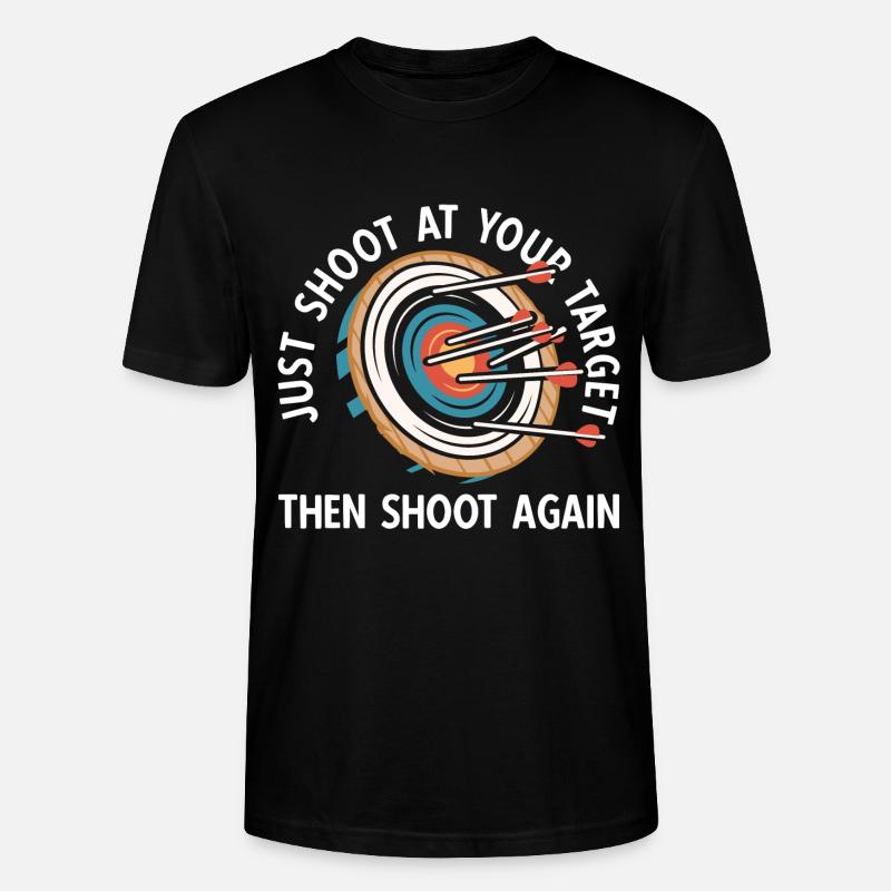 Bogenschießen Archery - Stanley/Stella Unisex Bio-T-Shirt CRAFTER - Schwarz