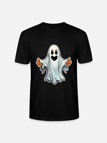 Ghost Halloween - Stanley/Stella CRAFTER Unisex Organic T-Shirt - black