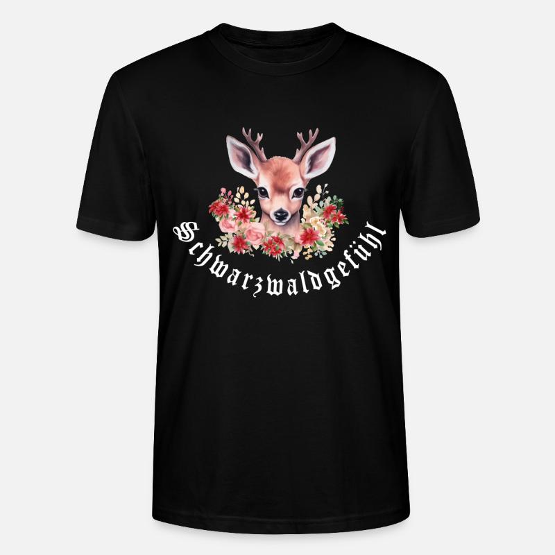 Black Forest feeling - Stanley/Stella CRAFTER Unisex Organic T-Shirt - black