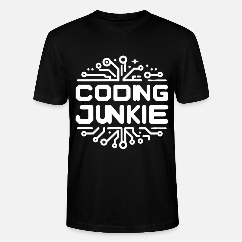 Coding Junkie 13 - Stanley/Stella Unisex Bio-T-Shirt CRAFTER - Schwarz
