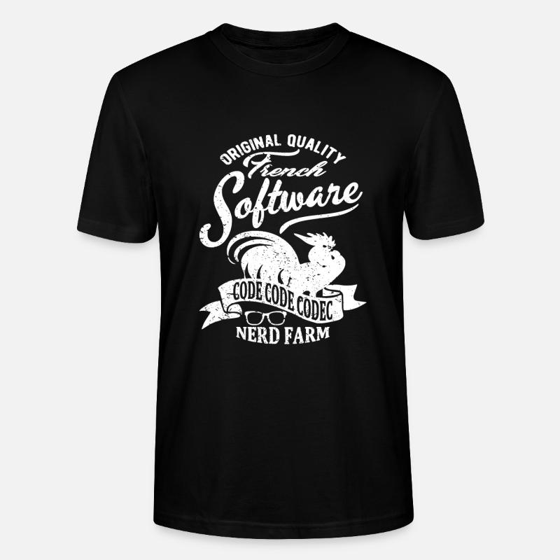 French software - T-shirt bio CRAFTER Stanley Stella Unisexe - noir