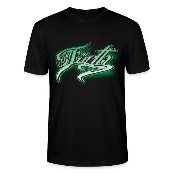 Fürth - Stanley/Stella Unisex Bio-T-Shirt CRAFTER - Schwarz - Vorne - Alina (178cm) & Michal (187cm)