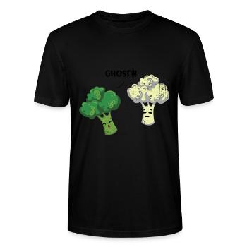 Brokkoli - Stanley/Stella Unisex Bio-T-Shirt CRAFTER - Schwarz - Vorne - Alina (178cm) & Michal (187cm)