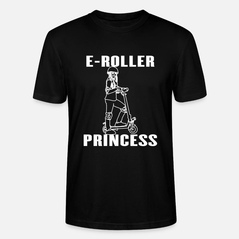 Elektro Roller Prinzessin E-Roller Geschenkidee - Stanley/Stella Unisex Bio-T-Shirt CRAFTER - Schwarz