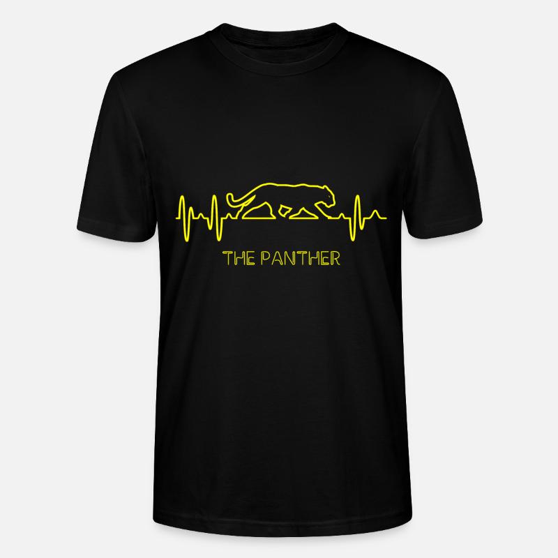 panthère - T-shirt bio CRAFTER Stanley Stella Unisexe - noir