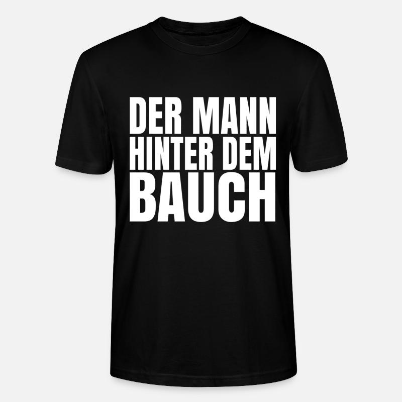 Der Mann hinter dem Bauch - Stanley/Stella Unisex Bio-T-Shirt CRAFTER - Schwarz