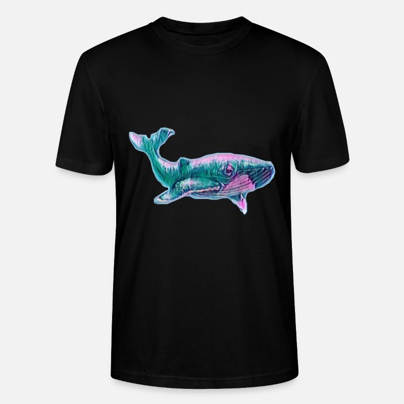 Blauwal - Stanley/Stella Unisex Bio-T-Shirt CRAFTER - Schwarz