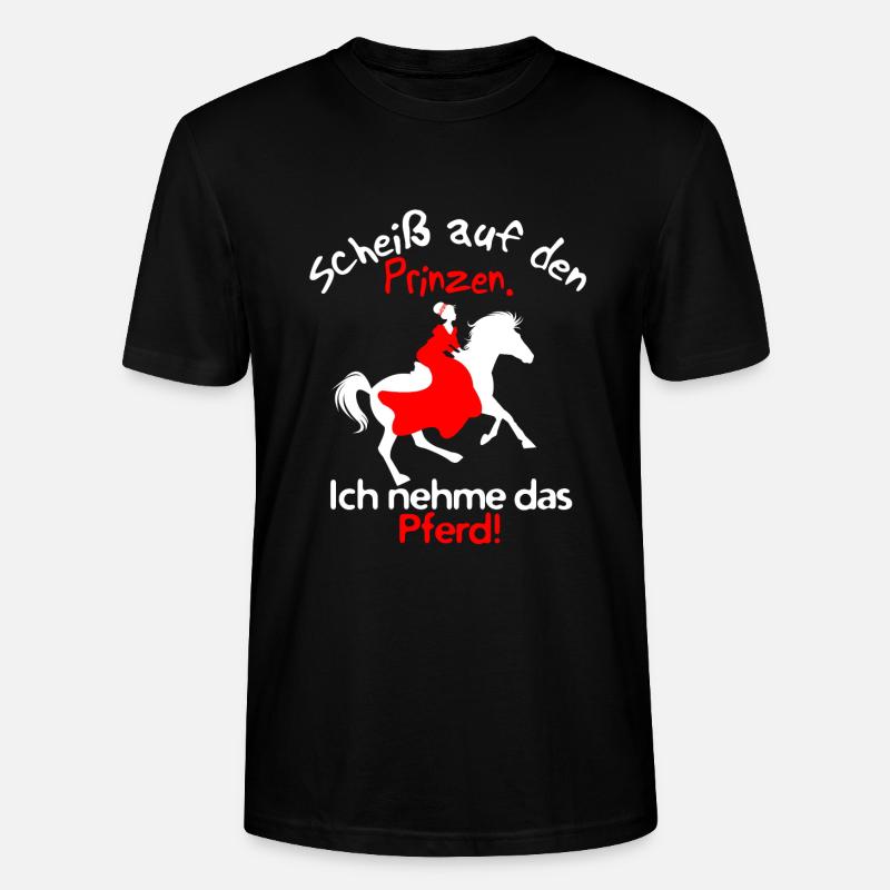 Reiten Prinz - Stanley/Stella Unisex Bio-T-Shirt CRAFTER - Schwarz