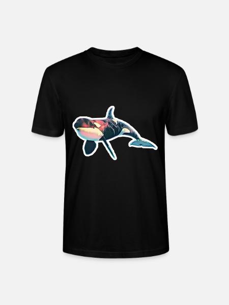 Orca - Stanley/Stella CRAFTER Unisex Organic T-Shirt - black