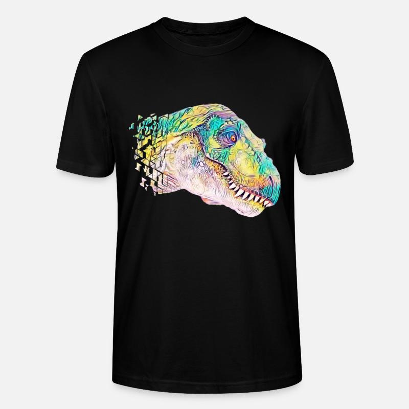 T-Rex - Stanley/Stella CRAFTER Unisex Organic T-Shirt - black