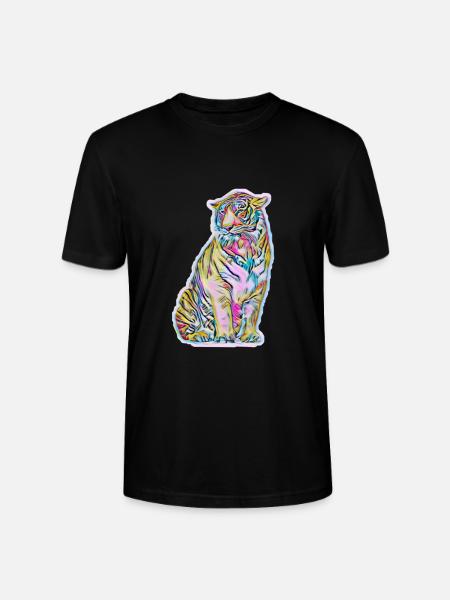 Tiger - Stanley/Stella Unisex Bio-T-Shirt CRAFTER - Schwarz