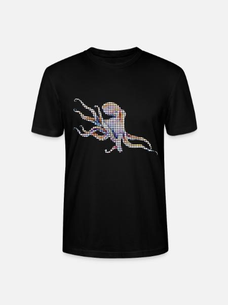 Octopus - Stanley/Stella CRAFTER Unisex Organic T-Shirt - black