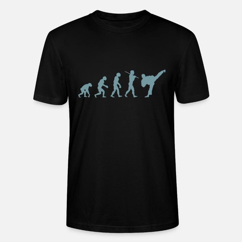 Évolution du karaté - T-shirt bio CRAFTER Stanley Stella Unisexe - noir