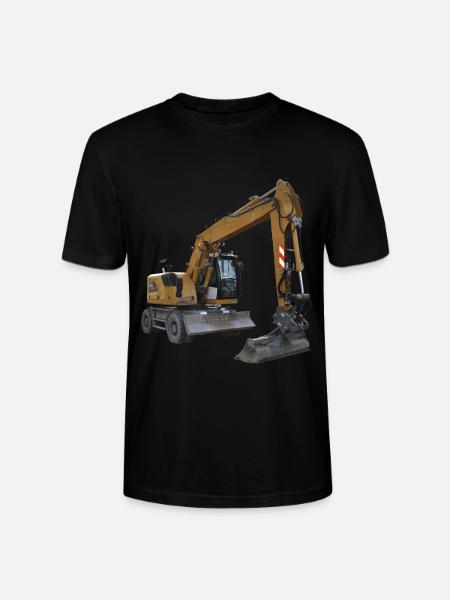 excavator - Stanley/Stella CRAFTER Unisex Organic T-Shirt - black