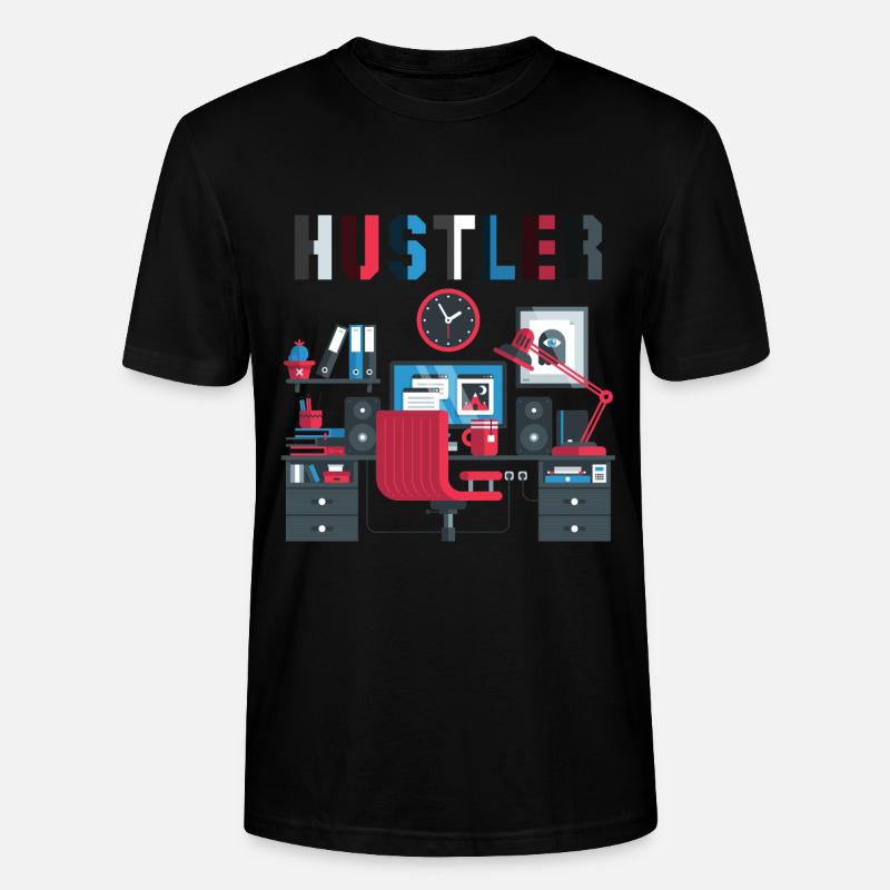 Hustler Arbeitstier - Stanley/Stella Unisex Bio-T-Shirt CRAFTER - Schwarz