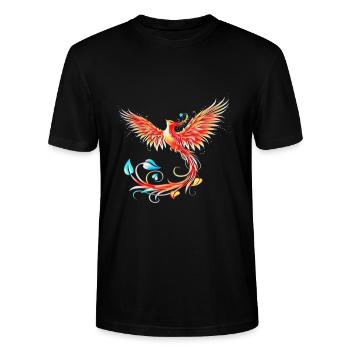 Phönix - Stanley/Stella Unisex Bio-T-Shirt CRAFTER - Schwarz - Vorne - Alina (178cm) & Michal (187cm)