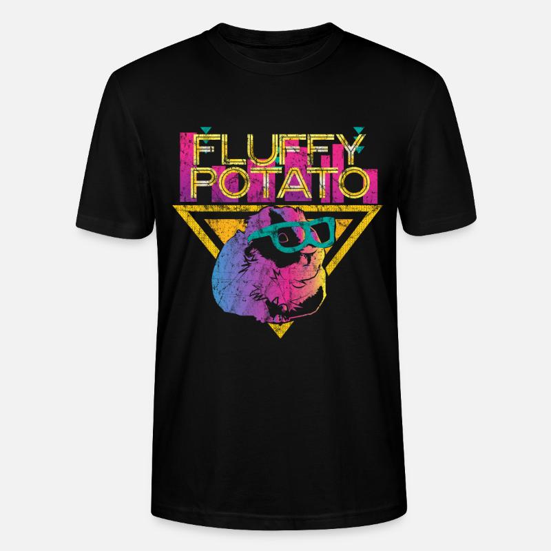 Cochon d'Inde rigolo - T-shirt bio CRAFTER Stanley Stella Unisexe - noir