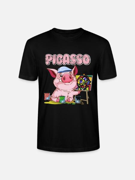 Pigasso comme Picasso - T-shirt bio CRAFTER Stanley Stella Unisexe - noir