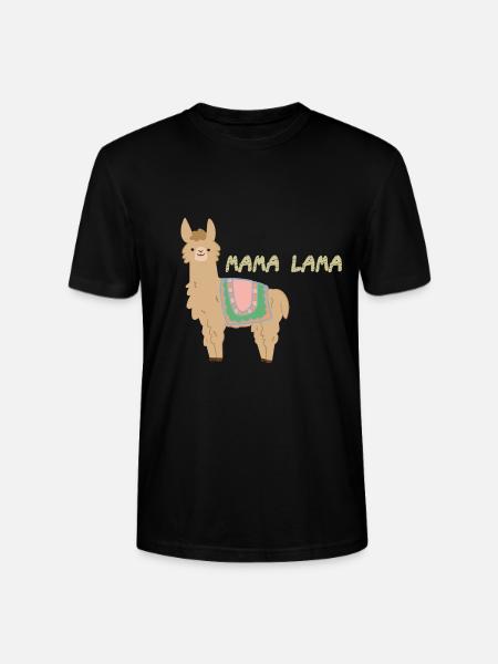 Mama Lama - Stanley/Stella Unisex Bio-T-Shirt CRAFTER - Schwarz