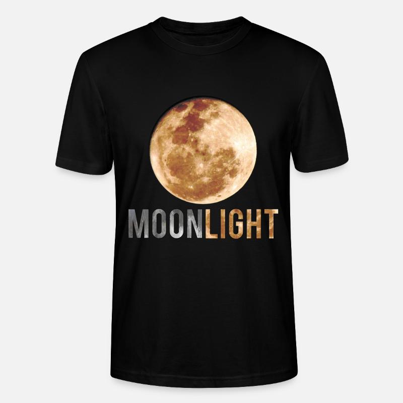 nächtlicher Vollmond - Stanley/Stella Unisex Bio-T-Shirt CRAFTER - Schwarz