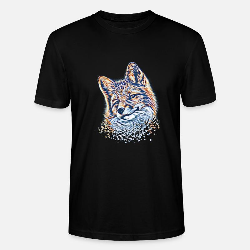 Fox - Stanley/Stella CRAFTER Unisex Organic T-Shirt - black