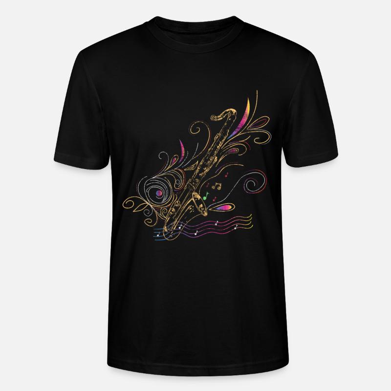 Bassklarinette Geschenkidee - Stanley/Stella Unisex Bio-T-Shirt CRAFTER - Schwarz