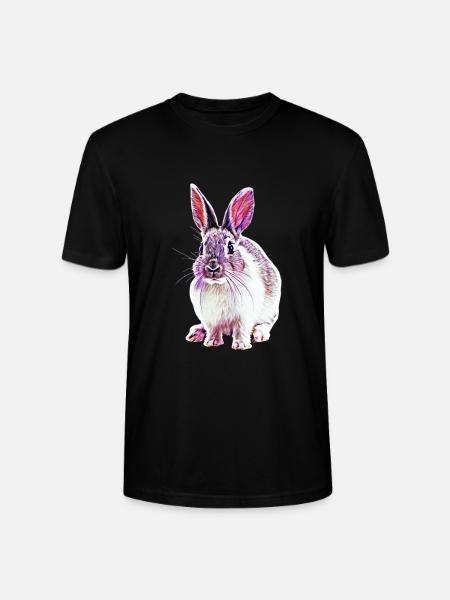 Rabbits - Stanley/Stella CRAFTER Unisex Organic T-Shirt - black