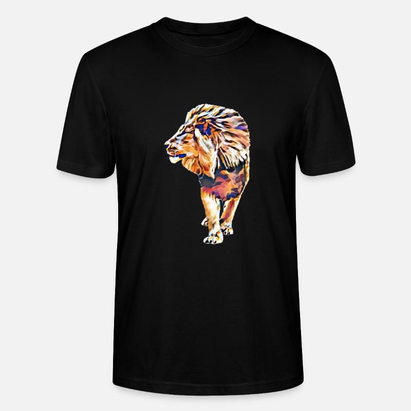 Löwe - Stanley/Stella Unisex Bio-T-Shirt CRAFTER - Schwarz